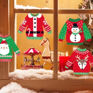 Ugly Sweater Party Decorations Ugly Christmas Cutouts Holiday Party Decor Ugly Sweater Shaped Paper DIY Cut-Outs