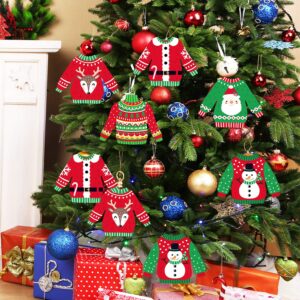 Ugly Sweater Party Decorations Ugly Christmas Cutouts Holiday Party Decor Ugly Sweater Shaped Paper DIY Cut-Outs