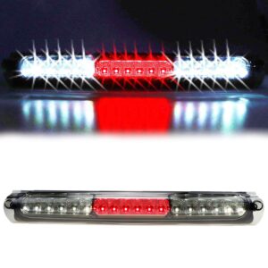 3rd brake light for 1997-2004 ford f150 led third rear cargo lamp high mount stop light chrome housing + smoke lens