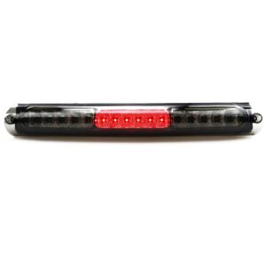 3rd Brake Light for 1997-2004 Ford F150 LED Third Rear Cargo Lamp High Mount Stop light Chrome Housing + Smoke Lens