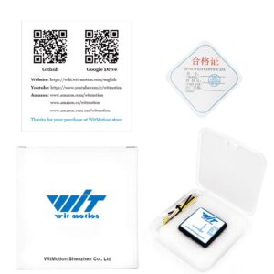 WitMotion WT61C-TTL High-Accuracy Accelerometer Sensor, 6-Axis Acceleration(+-16g)+Gyro+Angle (XY 0.05° Accuracy) with Kalman Filtering, MPU6050 AHRS IMU (Unaffected by Magnetic Field), for Arduino