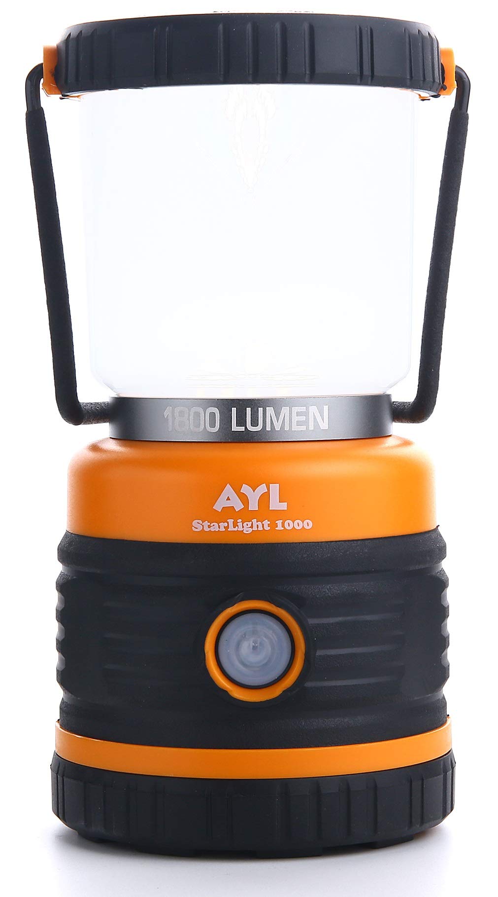 AYL LED Camping Lantern, Battery Powered LED 1800LM, 4 Camping Lights Modes, Perfect Lantern Flashlight for Hurricane, Emergency Light, Storm, Power Outages, Survival Kits, Hiking, Fishing, Tent, Home