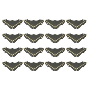 uxcell Metal Desk Corner Protectors Table Edge Cover Guard 40x40x9mm Bronze Tone 4pcs