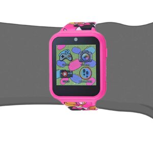 Accutime Kids Disney Minnie Mouse Pink Educational, Touchscreen Smart Watch Toy for Girls, Boys, Toddlers - Selfie Cam, Learning Games, Alarm, Calculator, Pedometer and More (Size: 40mm)