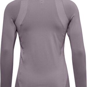 Under Armour Women's Rush Long Sleeve Workout T-Shirt , Slate Purple (585)/Iridescent , Large