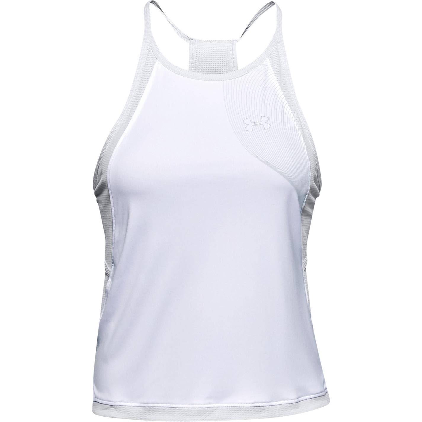 Under Armour Qualifier Iso-chill Running Tank Top, White (100)/Reflective, Large