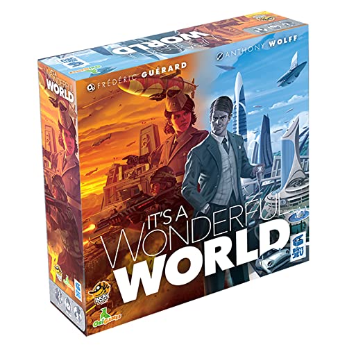 It's A Wonderful World Board Game - Build Your Empire in This Strategic Card Game for Kids and Adults, Ages 14+, 1-5 Players, 30-60 Minute Playtime, Made by Lucky Duck Games