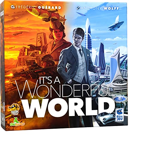 It's A Wonderful World Board Game - Build Your Empire in This Strategic Card Game for Kids and Adults, Ages 14+, 1-5 Players, 30-60 Minute Playtime, Made by Lucky Duck Games