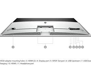 Alienware 55 OLED Gaming Monitor: AW5520QF, World’s First 55" OLED Gaming Monitor. Featuring 4K Resolution 3840 x 2160 at 120Hz True-to-Life Colors, Low Input Latency and AW Legend Industrial Design