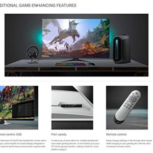 Alienware 55 OLED Gaming Monitor: AW5520QF, World’s First 55" OLED Gaming Monitor. Featuring 4K Resolution 3840 x 2160 at 120Hz True-to-Life Colors, Low Input Latency and AW Legend Industrial Design