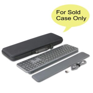 co2CREA Hard Case Replacement for Logitech MX Keys S/MX Keys Advanced Wireless Illuminated Keyboard (Case for MX Keys Keyboard, Black Case)