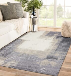 luxe weavers abstract gray 8x10 area rug