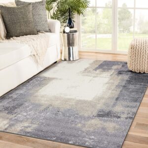 LUXE WEAVERS Abstract Gray 8x10 Area Rug