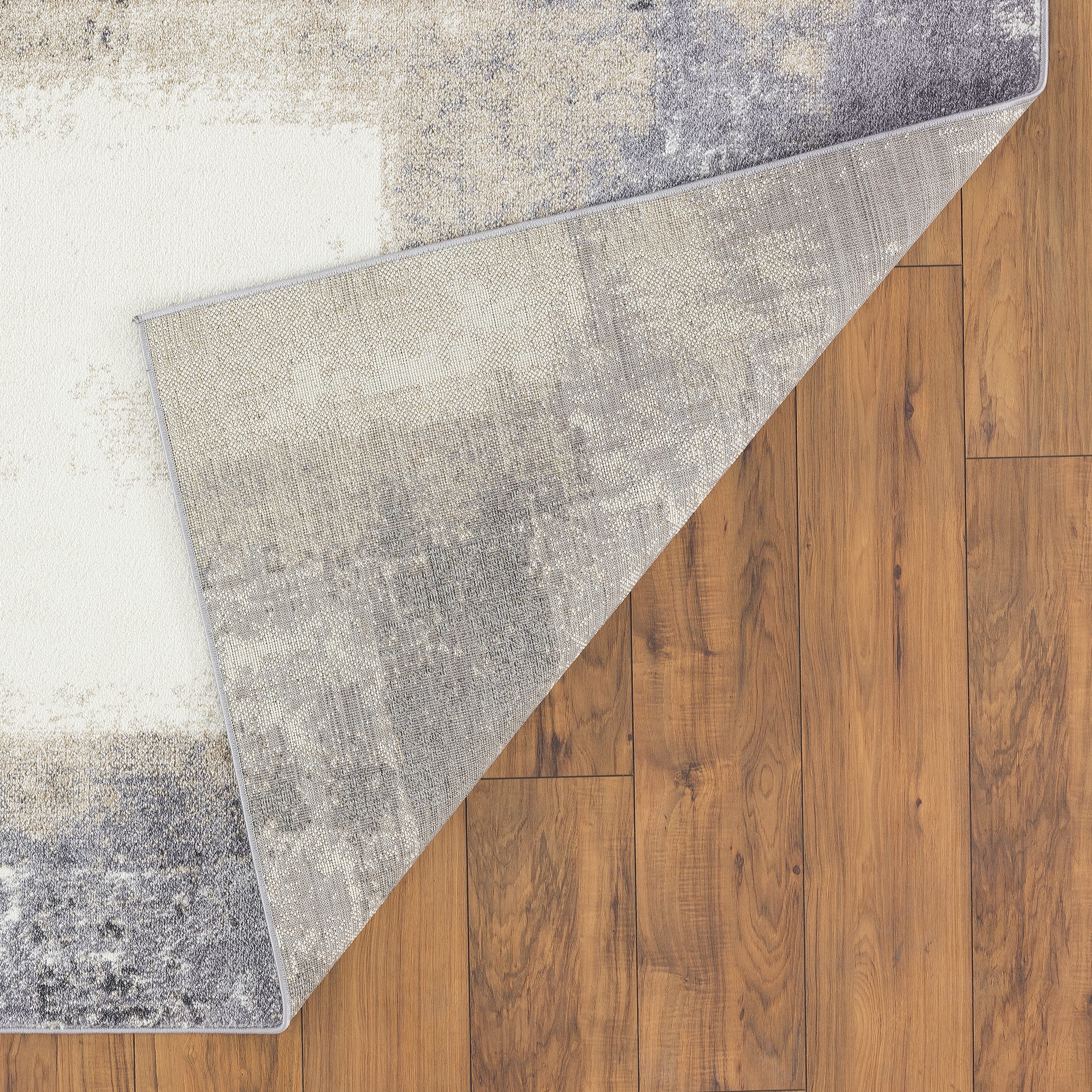 LUXE WEAVERS Abstract Gray 8x10 Area Rug