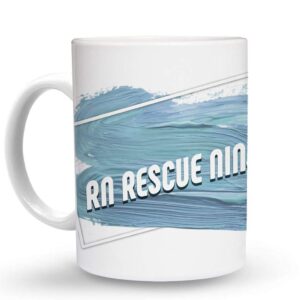 makoroni - rn rescue ninja - 11 oz. ceramic coffee mug coffee cup, x86