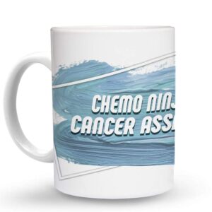 makoroni - chemo ninja cancer assasin - 11 oz. ceramic coffee mug coffee cup, a36