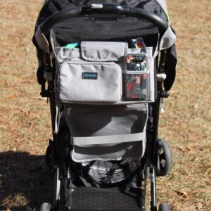 Baby Belugas Universal Stroller Organizer - Increase Your Experience and Travels with our Insulated Cup Holder Detachable, Phone Bag, Non Slip Strap & Shoulder Strap, Universal Fits Many Stroller