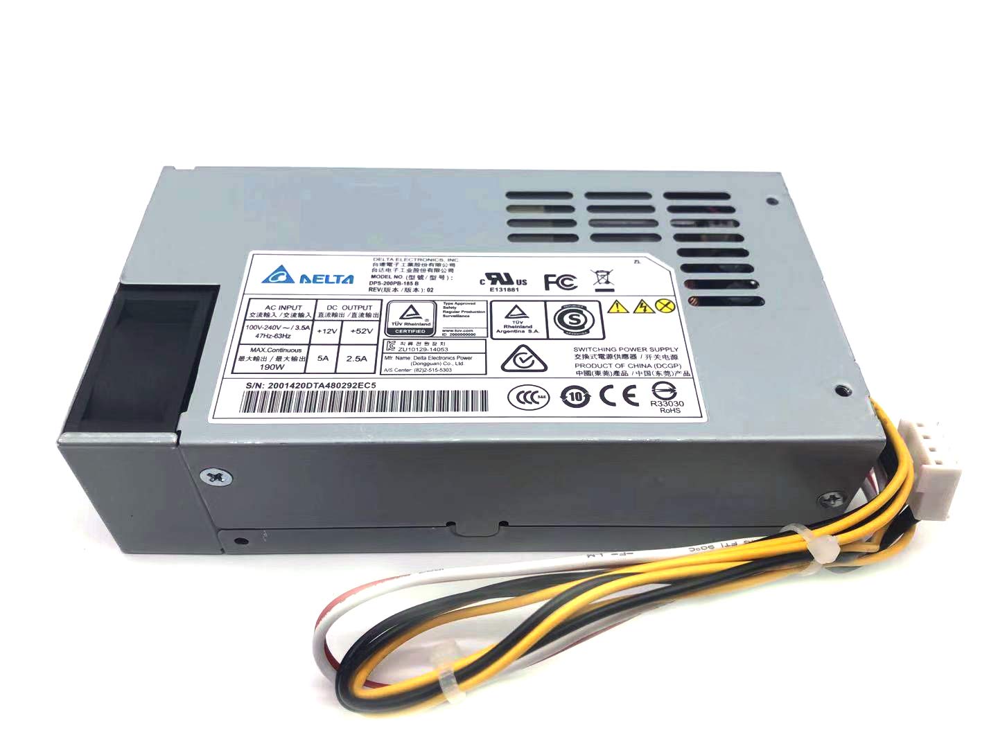 Power Supply DPS-200PB-185B 190W for Delta AC100-240V 3.5A 47-63HZ