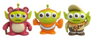 mattel pixar alien remix lotso nemo russell 3-pack character figures in a pizza box package, 3-in toys from mattel disney pixar movies toy story finding nemo up, for collectors ages 6 years & older