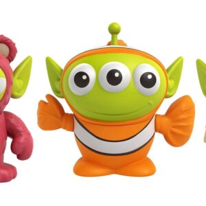 Mattel Pixar Alien Remix Lotso Nemo Russell 3-Pack Character Figures in a Pizza Box Package, 3-in Toys from Mattel Disney Pixar Movies Toy Story Finding Nemo Up, for Collectors Ages 6 Years & Older