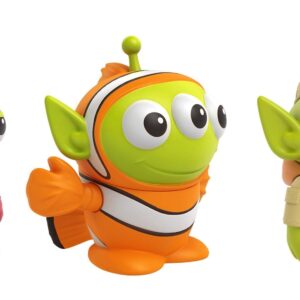 Mattel Pixar Alien Remix Lotso Nemo Russell 3-Pack Character Figures in a Pizza Box Package, 3-in Toys from Mattel Disney Pixar Movies Toy Story Finding Nemo Up, for Collectors Ages 6 Years & Older