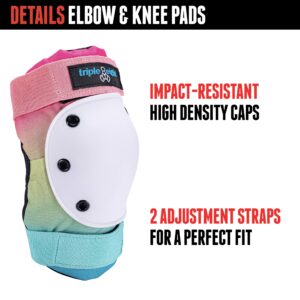 Triple Eight Saver Series Pad Set with Kneesavers, Elbowsavers and Wristsavers, Large, Shaved Ice