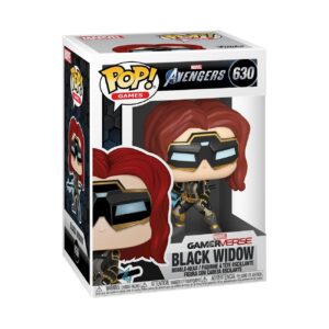 funko pop! marvel: avengers game - black widow (stark tech suit) styles may vary, multicolor (47813)