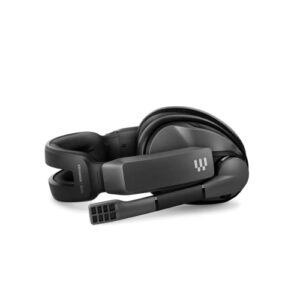 Sennheiser GSP 370 Over-Ear Wireless Gaming Headset, Low-Latency Bluetooth,Noise-Cancelling Mic, Flip-to-Mute, Audio Presets - PC, Mac, Windows, and PS4 Compatible - Black