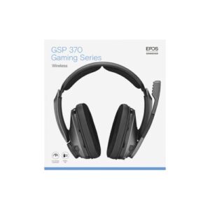 Sennheiser GSP 370 Over-Ear Wireless Gaming Headset, Low-Latency Bluetooth,Noise-Cancelling Mic, Flip-to-Mute, Audio Presets - PC, Mac, Windows, and PS4 Compatible - Black