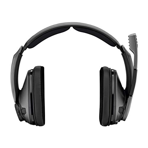 Sennheiser GSP 370 Over-Ear Wireless Gaming Headset, Low-Latency Bluetooth,Noise-Cancelling Mic, Flip-to-Mute, Audio Presets - PC, Mac, Windows, and PS4 Compatible - Black