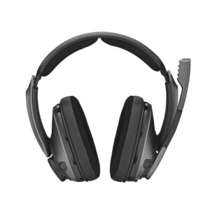 Sennheiser GSP 370 Over-Ear Wireless Gaming Headset, Low-Latency Bluetooth,Noise-Cancelling Mic, Flip-to-Mute, Audio Presets - PC, Mac, Windows, and PS4 Compatible - Black