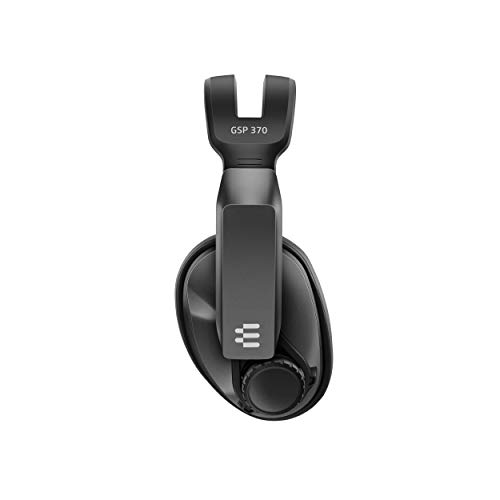 Sennheiser GSP 370 Over-Ear Wireless Gaming Headset, Low-Latency Bluetooth,Noise-Cancelling Mic, Flip-to-Mute, Audio Presets - PC, Mac, Windows, and PS4 Compatible - Black