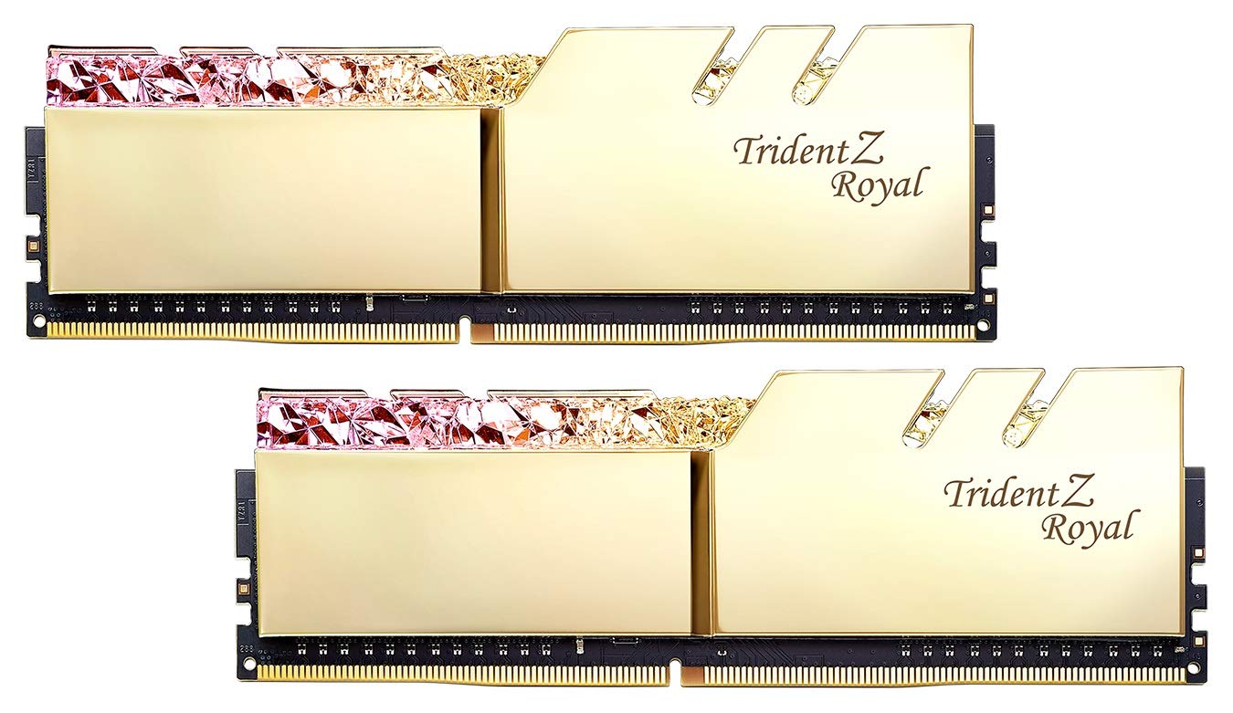 G.Skill 32GB DDR4 Trident Z Royal Gold 3600Mhz PC4-28800 CL16 1.35V Dual Channel Kit