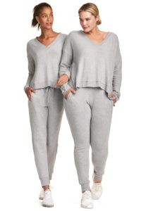 alala women's wander sweatshirt (x-small, grey rib)