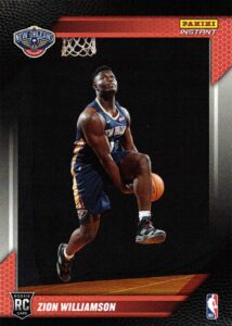 2019-20 panini instant basketball #fl-zw zion williamson rookie card new orleans pelicans