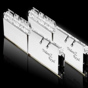 G.Skill 32GB DDR4 Trident Z Royal Silver 3600Mhz PC4-28800 CL16 1.35V Dual Channel Kit (2x16GB)