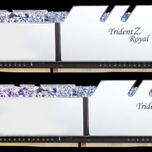 G.Skill 32GB DDR4 Trident Z Royal Silver 3600Mhz PC4-28800 CL16 1.35V Dual Channel Kit (2x16GB)