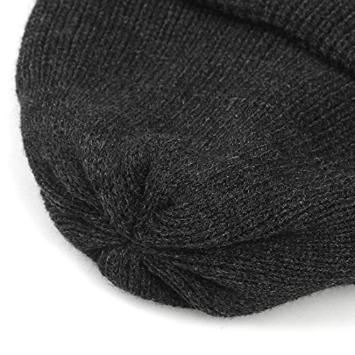 UNDERCONTROL Winter Fisherman Beanie Free Size Men Women - Unisex Stylish Plain Skull Hat Watch Cap (Charcoal)