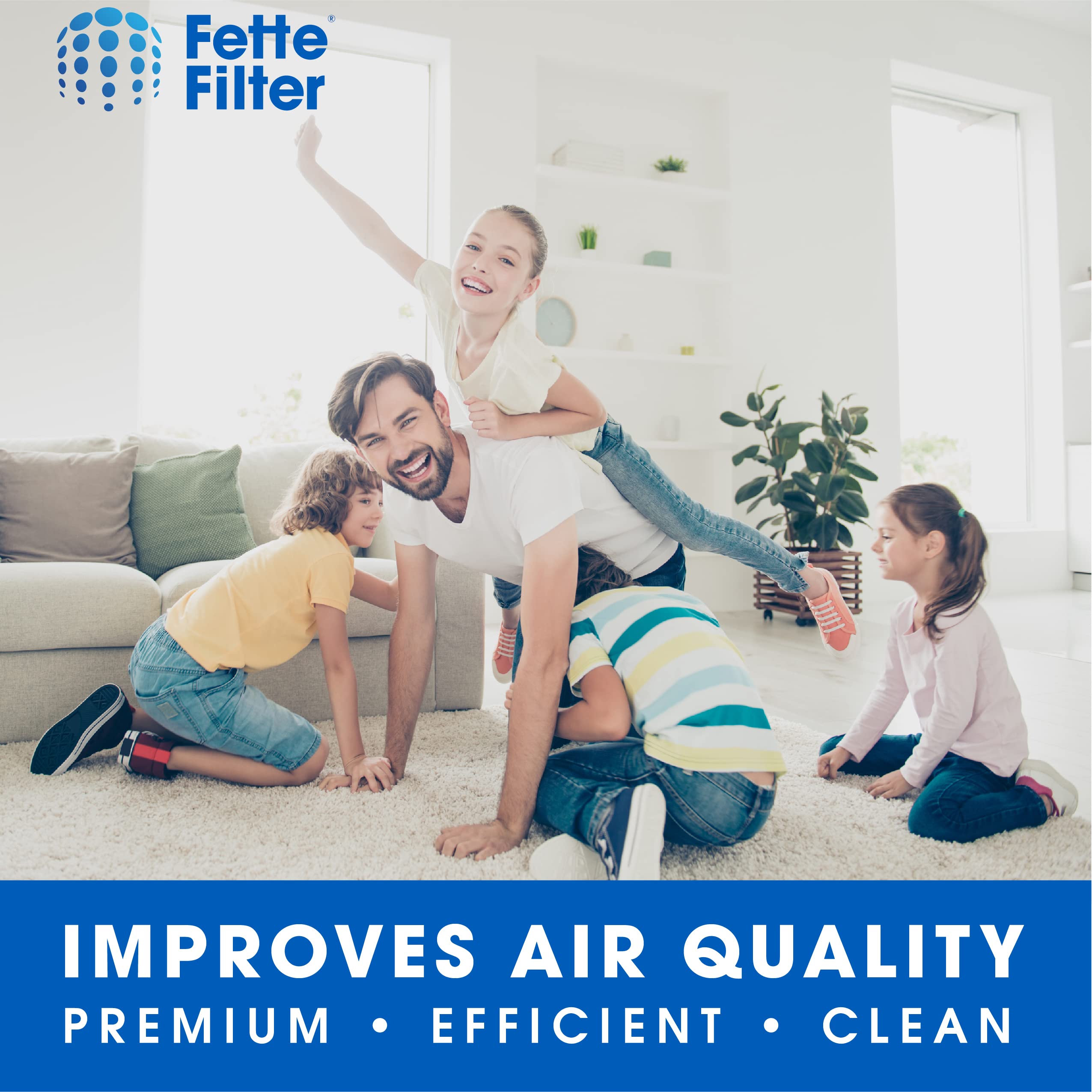 Fette Filter - 6 Pack of Premium True HEPA H13 Filter R Compatible with Honeywell Filter R for All HPA Series Air Purifier Part Number Filter R HRF-R3 HRF-R2 HRF-R1 HRF-ARVP300 HPA300