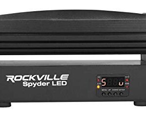 Rockville Spyder LED (8) Beam Moving Head Motorized DMX DJ/Party/Club Pro Light