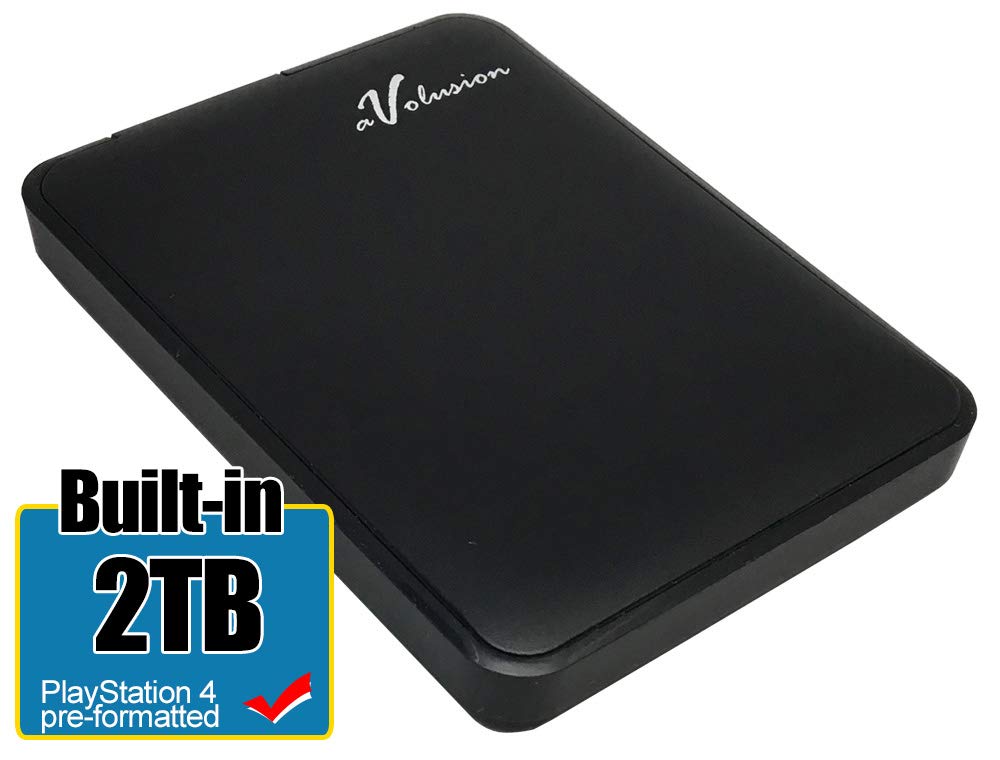 Avolusion 2TB USB 3.0 Portable PS4 External Hard Drive (PS4 Pre-Formatted) HD250U3-Z1-2TB-PS - 2 Year Warranty