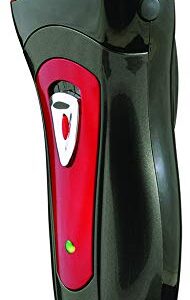 Red Dual Foil Cordless Shaver For Men - Double Head Electric Rechargeable Travel 2 Dimensional Floating Blade System with Double Foils And Pop Up Beard Trimmer