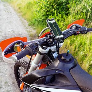 RAM MOUNTS Quick-Grip Large Phone Mount with Handlebar U-Bolt Base RAM-B-149Z-A-PD4U with Short Arm for Motorcycle, ATV/UTV, Bike