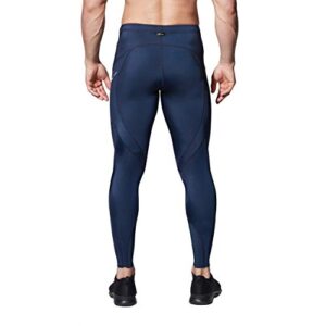 CW-X Men's Stabilyx Joint Support Compression Sports Tights, True Navy, Large