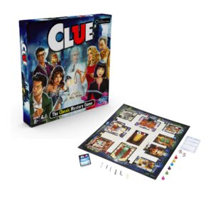 Hasbro Gaming Clue Game Ghost of Mrs. White, Mystery Board Game, Compatible with Alexa, Kids Ages 8 and Up (Amazon Exclusive)