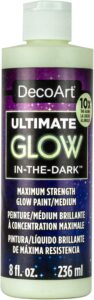 deco art ultimate glow-in-the-dark paint 8oz