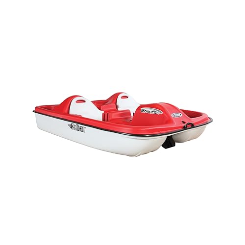 Pelican Sport - PEDAL BOAT MONACO - Adjustable 5 Seat Pedal Boat, Red/White