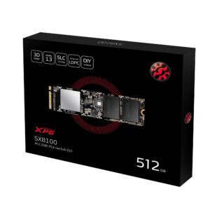 ADATA XPG SX8100 512GB 3D NAND NVMe Gen3x4 PCIe M.2 2280 Solid State Drive R/W 3500/3000MB/s SSD (ASX8100NP-512GT-C)