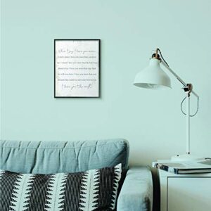 Stupell Industries Love You The Most Family Home Textured Word, Design by Artist Daphne Polselli Wall Art, 11 x 14, Black Framed