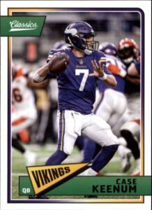 2018 classics football #56 case keenum minnesota vikings panini nfl card